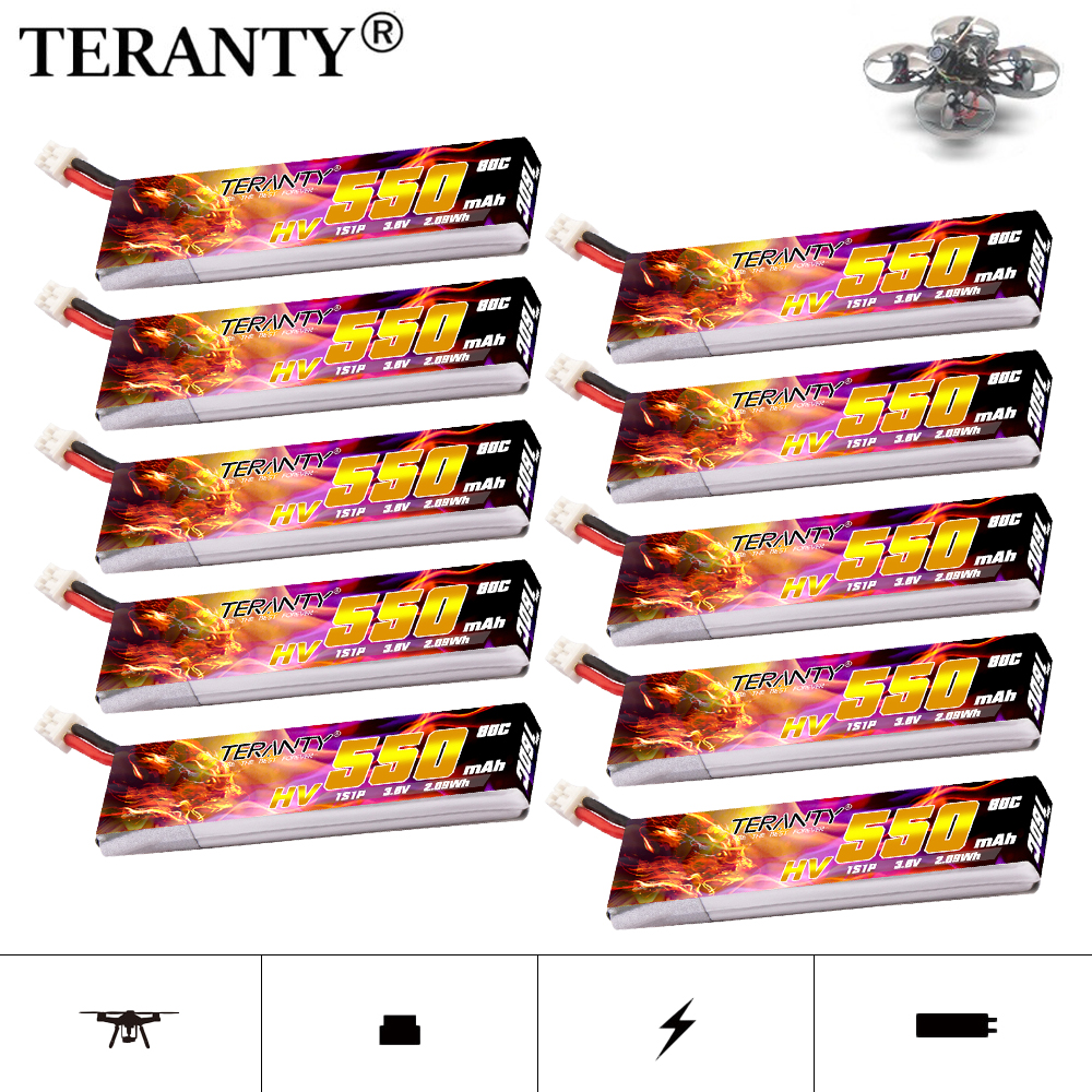 Drone Battery Lipo - TERANTY HV 1S 3.8V 550mAh 80C/160C