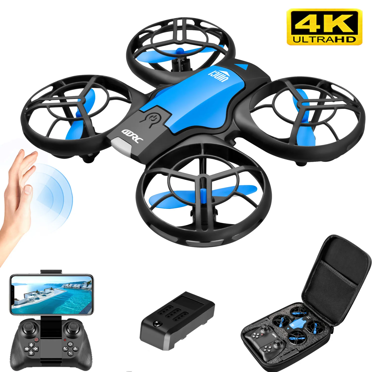 V8 New Mini Drone 4K Professio - Drone Battery Box reseña y precio
