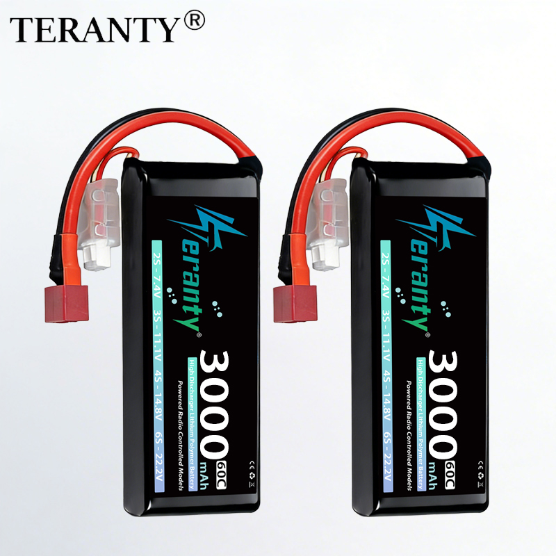 TERANTY 2S 3000mAh Lipo Batter - Drone Battery Connector reseña y precio