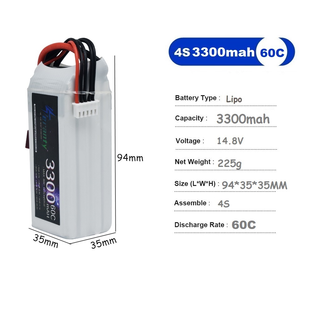 LiPo Rechargeable Battery 4S 3 - Drone Battery Connector reseña y precio