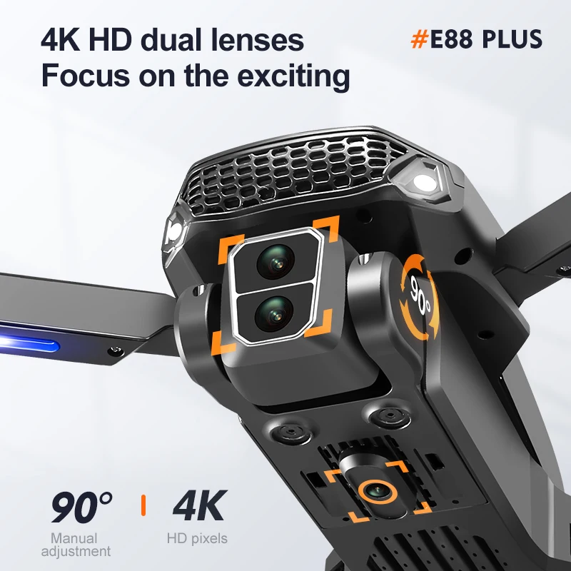 New E88 Plus Quadcopter Drone: - Drone Battery Box reseña y precio