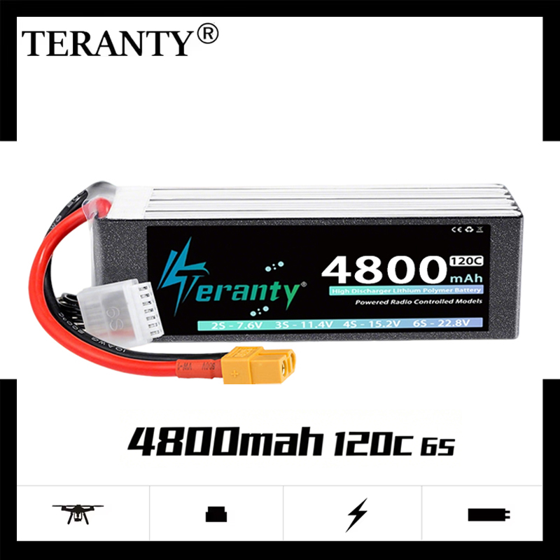 TERANTY 6S 4800mAh Lipo Batter - Drone Battery Connector reseña y precio