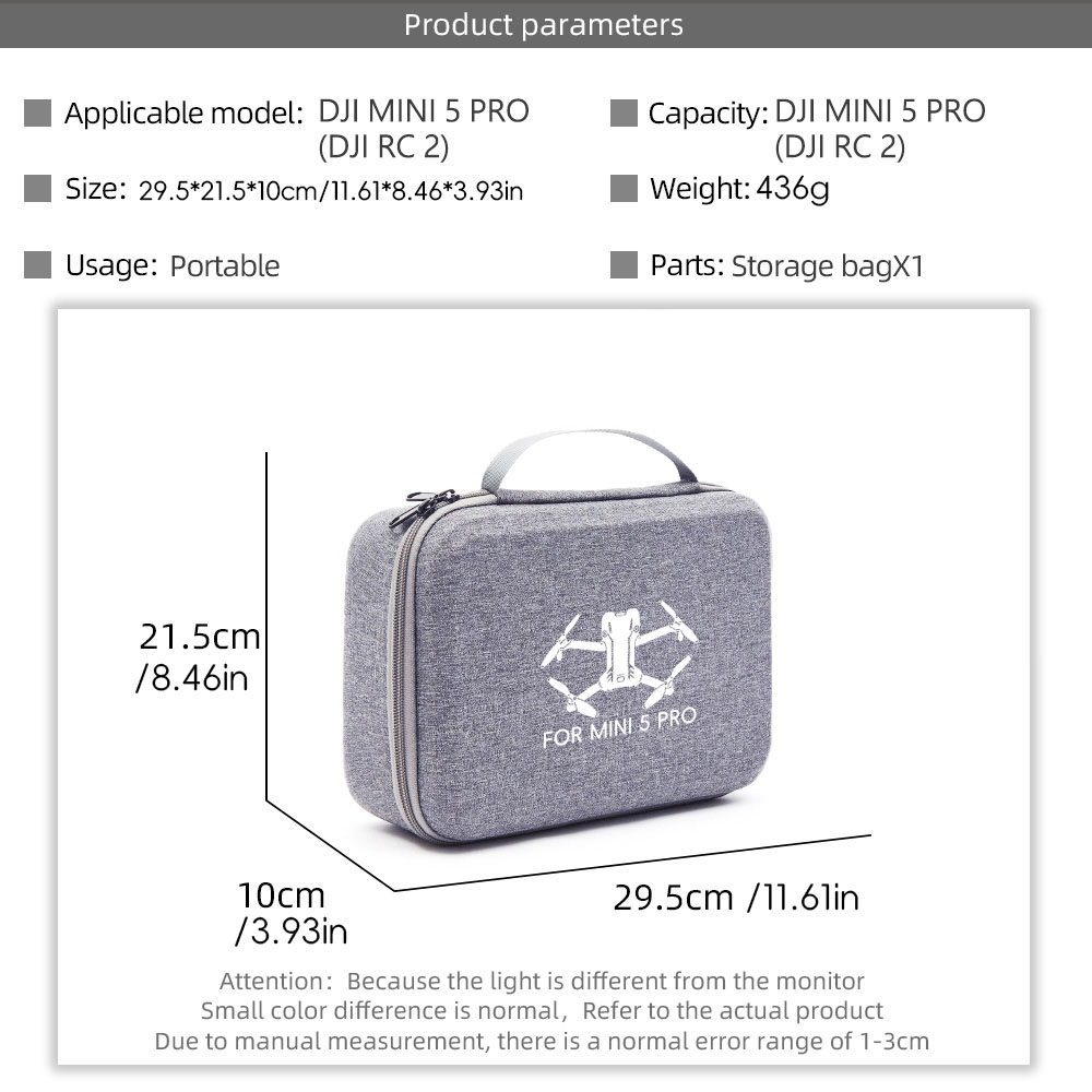 Storage Carry Case for DJI Min - Drone Battery Bag reseña y precio
