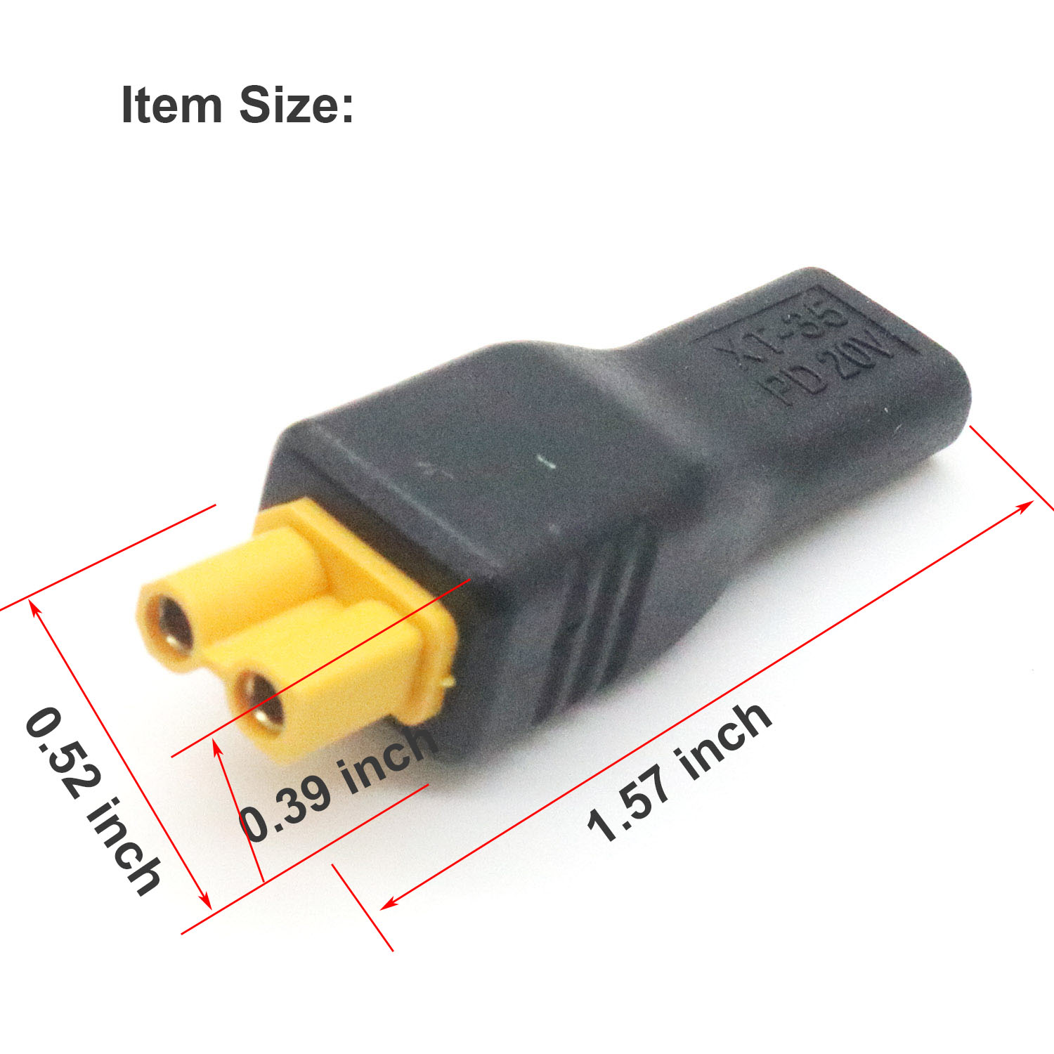 1pc USB Type C Female Input to - Drone Battery Connector reseña y precio