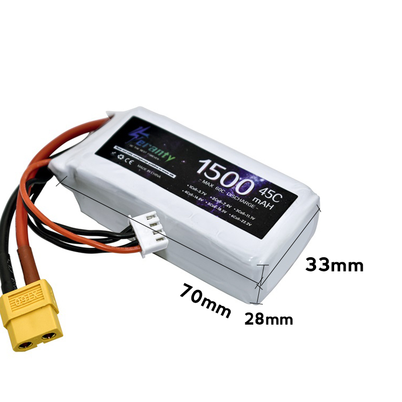 TERANTY 3s 45C 11.1V 1500mah L - Drone Battery 3S reseña y precio