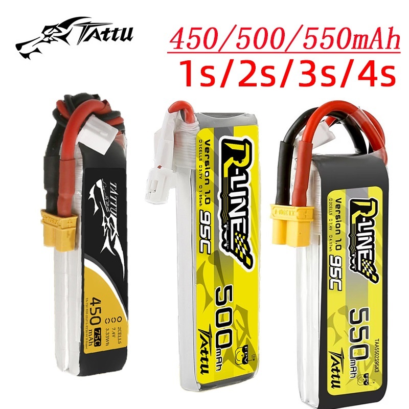 3Pcs NEW TATTU 450/500/550mAh  - Drone Battery 3S reseña y precio