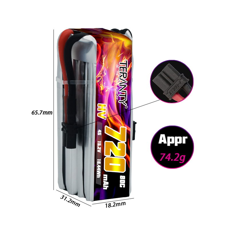 TERANTY 720mAh 4S 15.2V HV Lip - Drone Battery 4S reseña y precio
