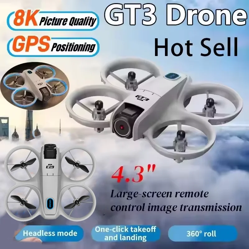 GT3 Drone 8K HD Dual Cameras G - Drone Battery Box reseña y precio