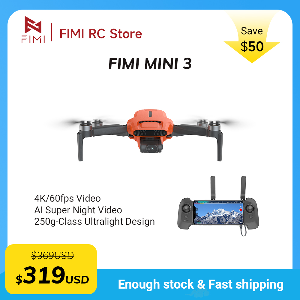 FIMI MINI 3 Camere drone 4K 60 - Drone Battery Smart reseña y precio