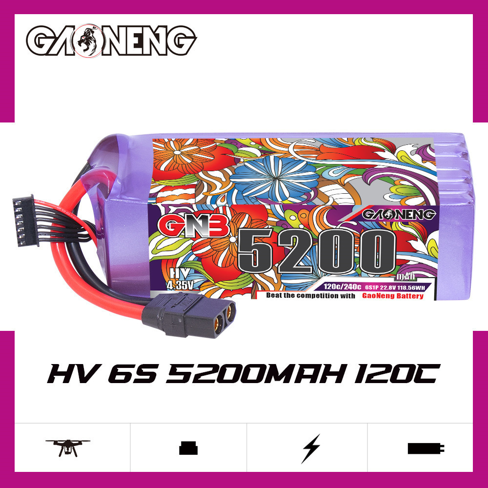 GNB Lipo Battery 6S 22.8V 3000 - Drone Battery Connector reseña y precio