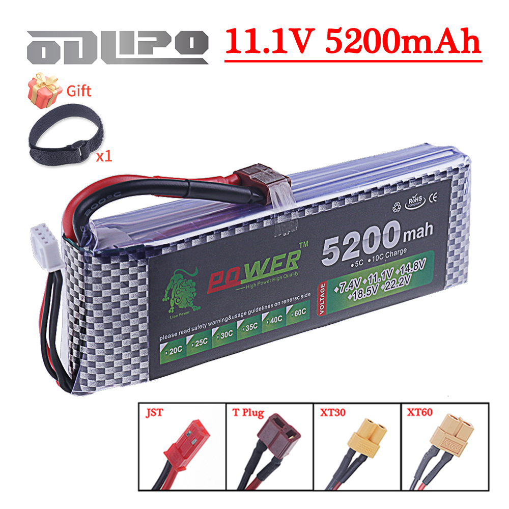 3S Lipo Battery 11.1V 5200mah  - Drone Battery 3S reseña y precio