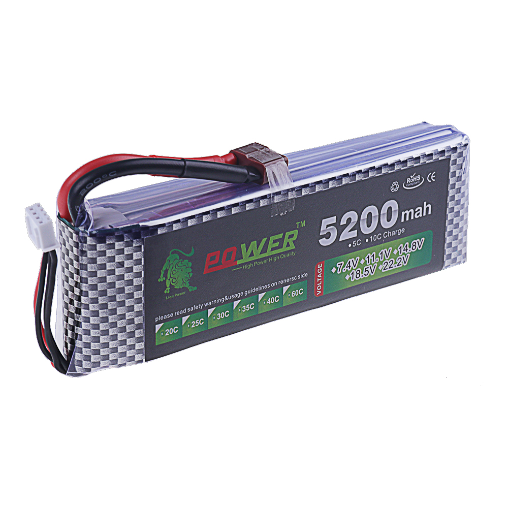 3S Lipo Battery 11.1V 5200mah  - Drone Battery 3S reseña y precio