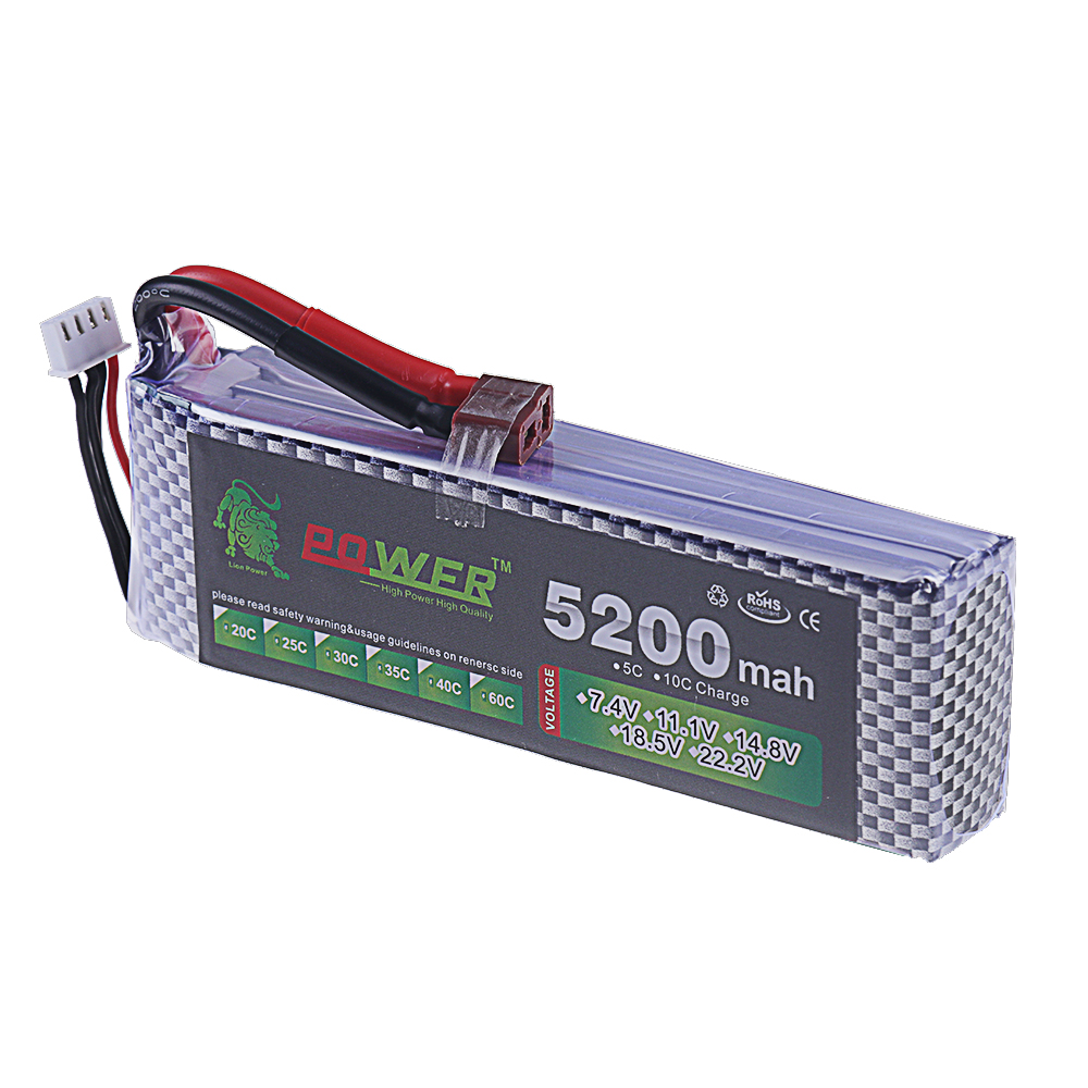 3S Lipo Battery 11.1V 5200mah  - Drone Battery 3S reseña y precio