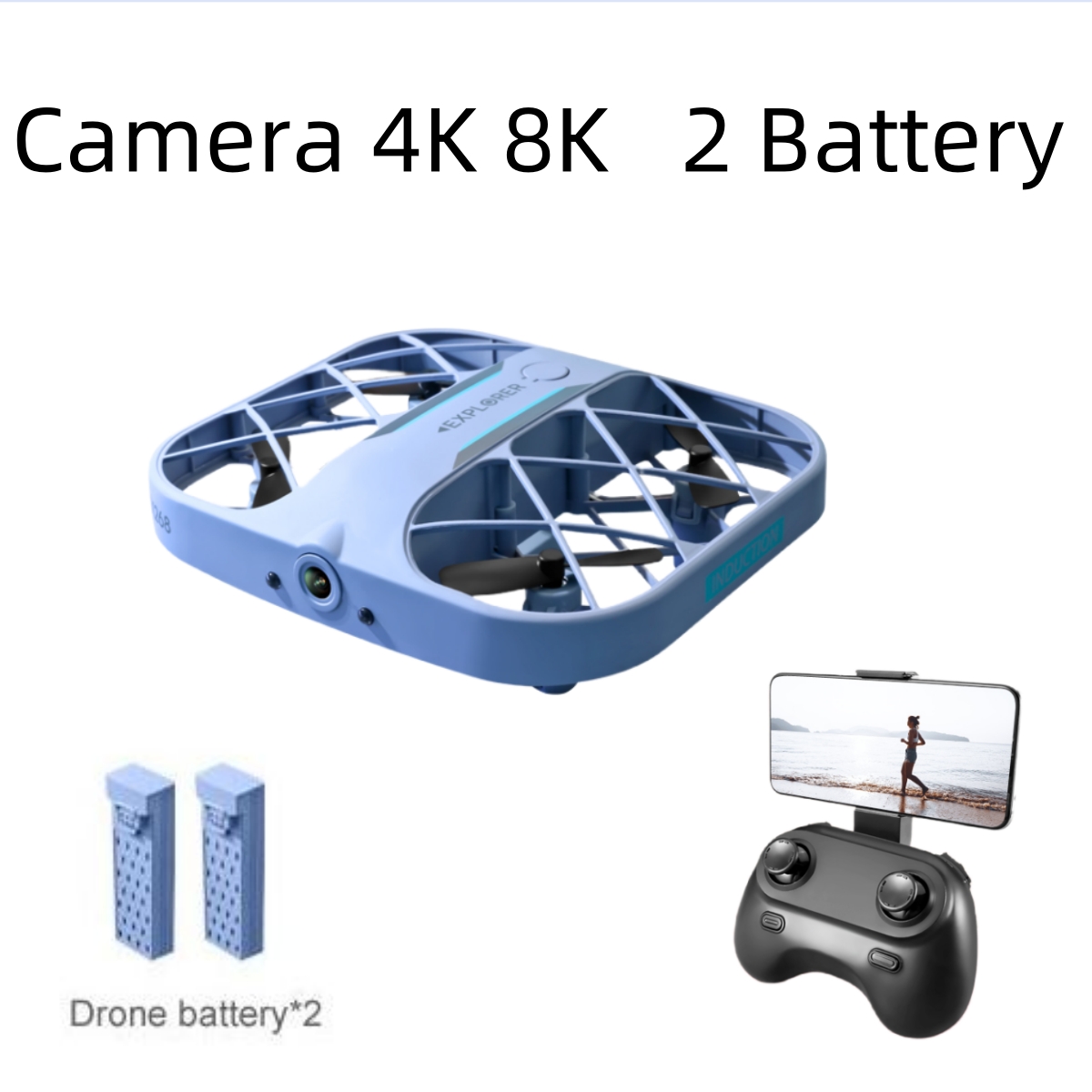 JJRC H107 FPV RC Drone with 2  - Drone Battery Box reseña y precio